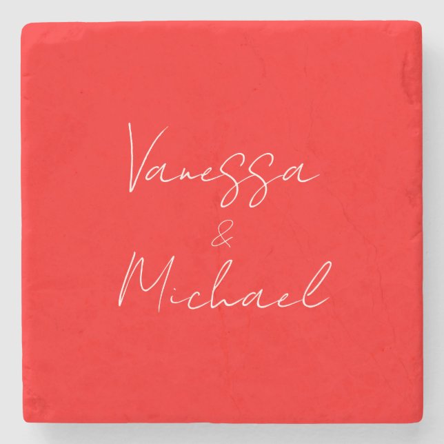 Beruflicher handschriftlicher Name Steinuntersetzer (Vorderseite)