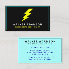 Beruflicher Handyman Electrician Lightning Visitenkarte