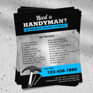 Beruflicher Handyman-Installations- und Reparaturs Flyer