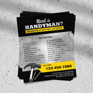 Beruflicher Handyman-Installations- und Reparaturs Flyer