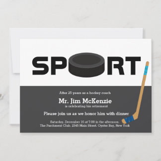 Beruflicher Hockeytrainer Einladung