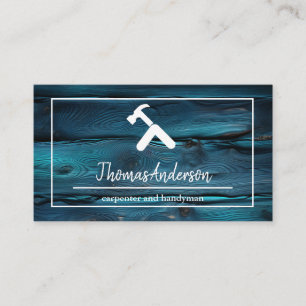 Beruflicher Holzkörner Rustikaler Schreiner Visitenkarte