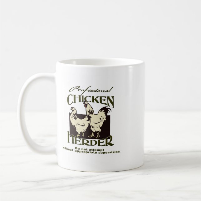 Beruflicher HuhnHerder Tasse (Links)