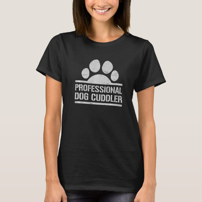 Beruflicher Hund Schlucktier Welpenzucht T-Shirt (Vorderseite)