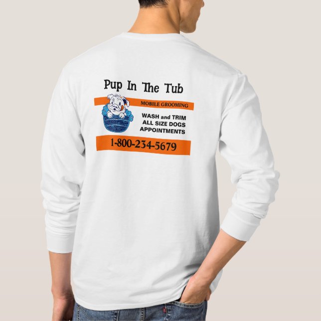 Beruflicher Hundezüchterservice T-Shirt (Rückseite)