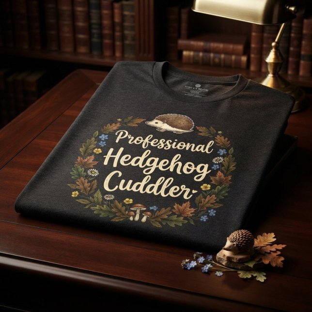 Beruflicher Igelknuddler Tri-Blend Shirt (Von Creator hochgeladen)