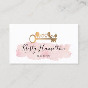 beruflicher Immobilien-Key-Anwesen hinzufügen, bu Visitenkarte