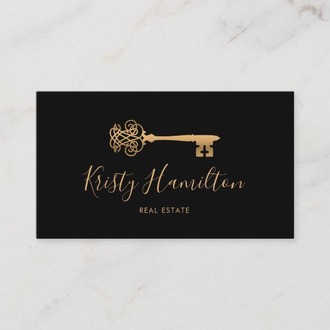 beruflicher Immobilien-Key-Anwesen hinzufügen, bu Visitenkarte (Vorderseite)