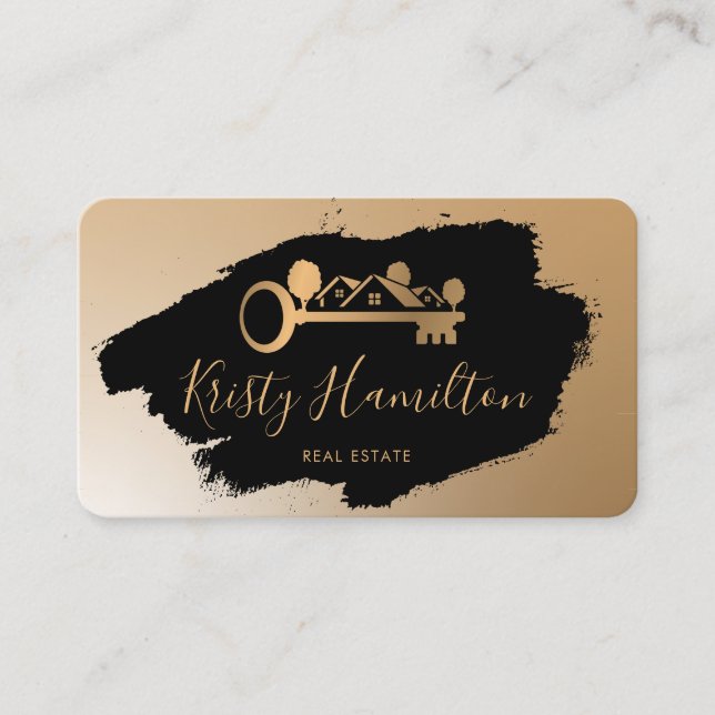 beruflicher Immobilien-Tastenkombinationsbus für d Visitenkarte (Vorderseite)