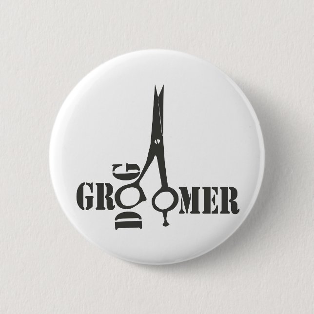 Beruflicher, individueller Cooler Pet Care Groomer Button (Vorderseite)