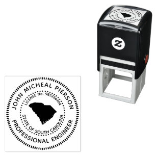 Beruflicher Ingenieur South Carolina Permastempel