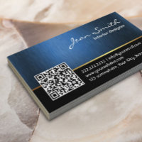 Beruflicher Innendesigner Royal Blue QR