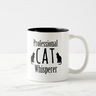 Beruflicher KatzeWhisperer Zweifarbige Tasse
