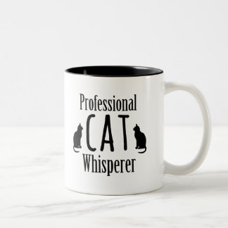 Beruflicher KatzeWhisperer Zweifarbige Tasse