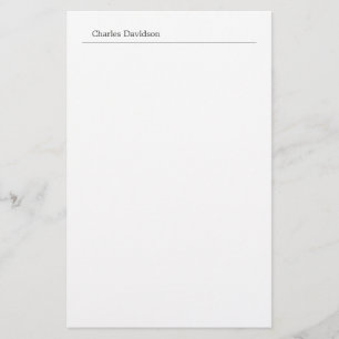 Beruflicher klassischer Schriftart Minimalistische Briefpapier
