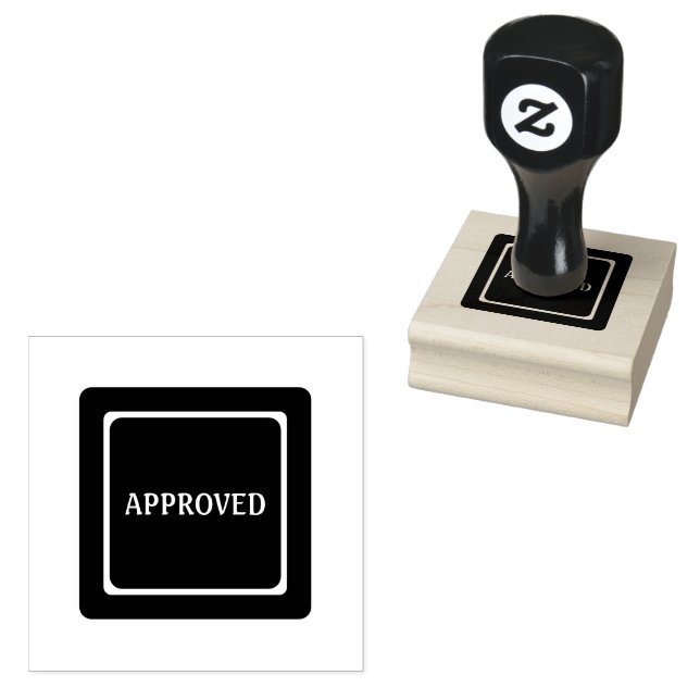 Beruflicher klassischer zugelassener Text tiefer L Gummistempel (Stempel)