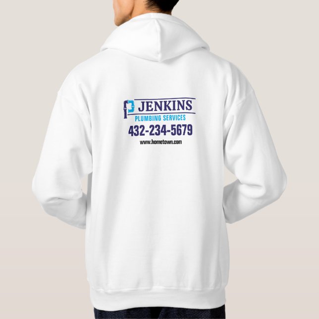 Beruflicher Klempnerdienst Hoodie (Rückseite)