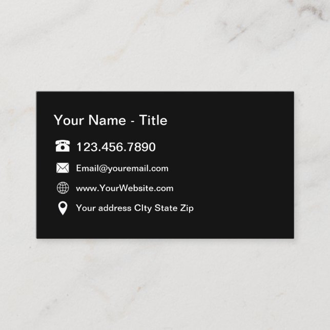 Beruflicher Kontakt Visitenkarte (Vorderseite)