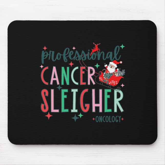 Beruflicher Krebs-Sleigher Onkologie Krankenpflege Mousepad (Vorne)
