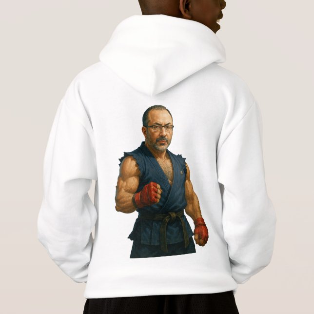 Beruflicher Krieger entfesselt Hoodie (Rückseite)