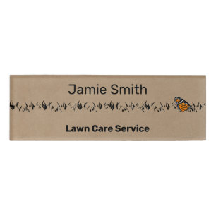 Beruflicher Laichdienst Khaki & Black Namenschild