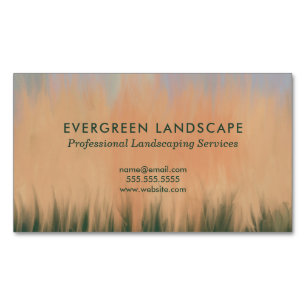 Beruflicher Landschaftsschutz Blue Coral Green Magnetische Visitenkarte