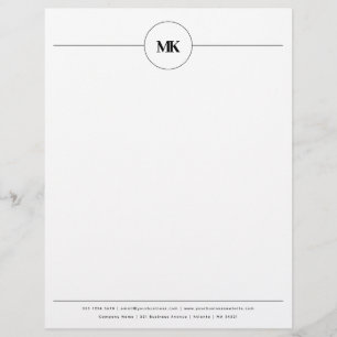 Beruflicher Letterhead für das benutzerdefinierte  Briefbogen