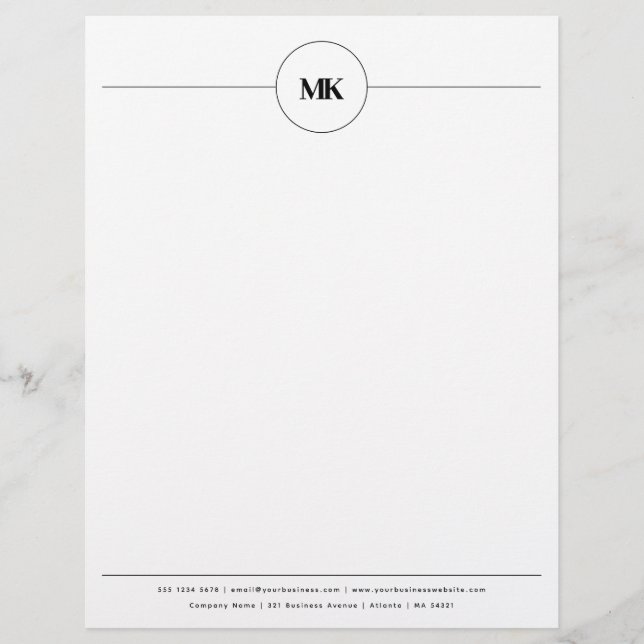 Beruflicher Letterhead für das benutzerdefinierte  Briefbogen (Vorderseite)