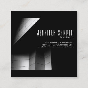 Beruflicher Luxus Architektur UV Matte Quadratische Visitenkarte