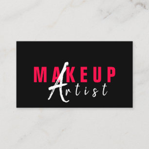 Beruflicher Make-Up-Künstler Visitenkarte