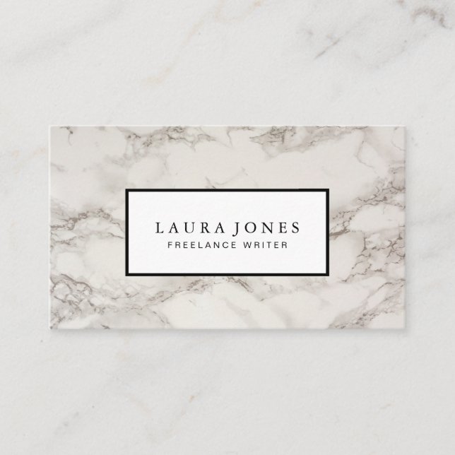 Beruflicher Marmor Visitenkarte (Vorderseite)