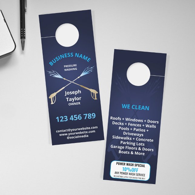 Beruflicher Maskulindruck Wash Power waschen Türanhänger (Von Creator hochgeladen)