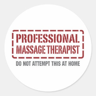 Beruflicher Massage-Therapeut Runder Aufkleber