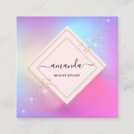 Beruflicher Minimalismus Quadratische Visitenkarte