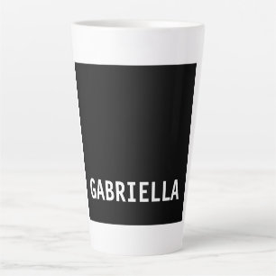 Beruflicher minimalistischer individuelle Name Sch Milchtasse