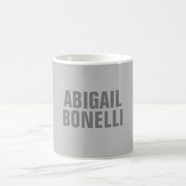 Beruflicher minimalistischer, moderner Grauname Kaffeetasse