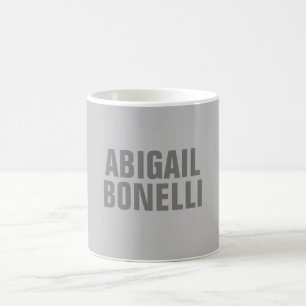 Beruflicher minimalistischer, moderner Grauname Kaffeetasse