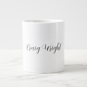 Beruflicher Minimalistischer Name Personalisiert Jumbo-Tasse