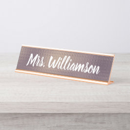 Beruflicher Mit Monogramm Lehrer Schreibtischnamensplakette