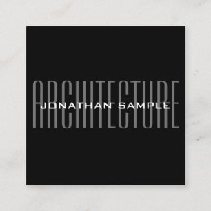 Beruflicher moderner eleganter Business Architekt Quadratische Visitenkarte