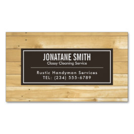 Beruflicher, moderner Holzkörner Magnetische Visitenkarte