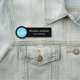 Beruflicher moderner Logo-Mitarbeiter Namensschild