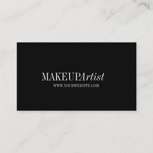 Beruflicher moderner Makeup-Künstler Visitenkarte (Vorderseite)
