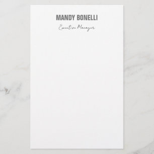 Beruflicher, moderner Minimalname Briefpapier