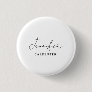 Beruflicher, moderner Minimalname Button