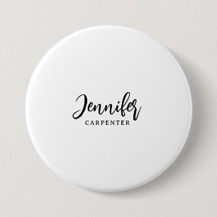 Beruflicher, moderner Minimalname Button
