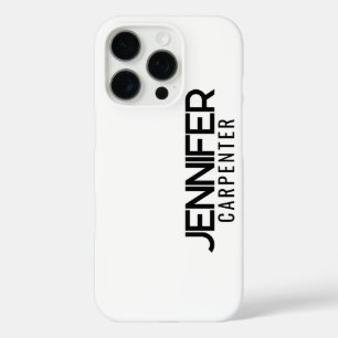 Beruflicher, moderner Minimalname iPhone 16 Pro Hülle