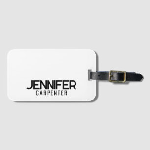 Beruflicher, moderner Minimalname Gepäckanhänger