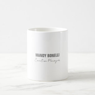 Beruflicher, moderner Minimalname Kaffeetasse