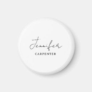 Beruflicher, moderner Minimalname Magnet